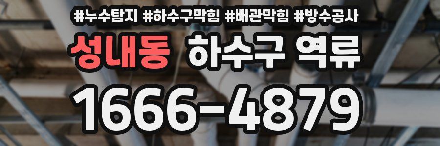 성내동 하수구 역류