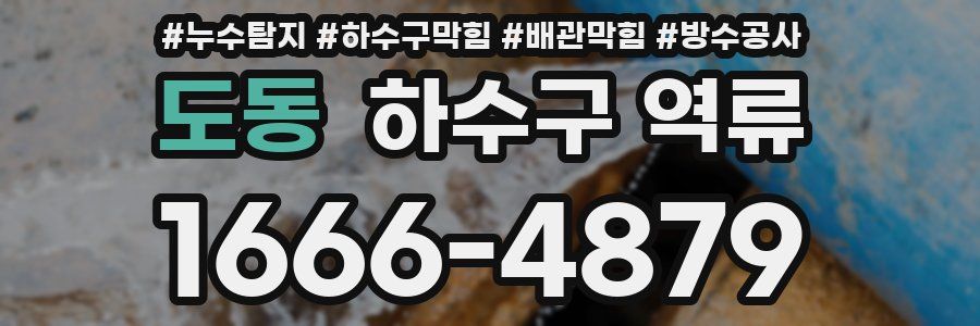 도동 하수구 역류