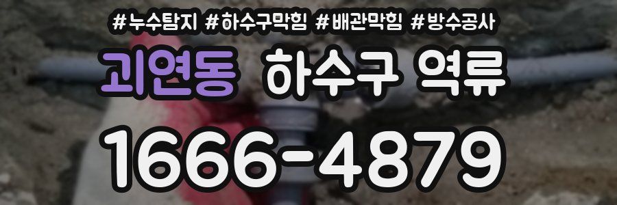 괴연동 하수구 역류
