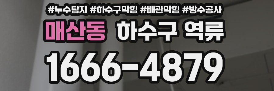 매산동 하수구 역류