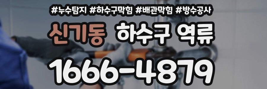 신기동 하수구 역류