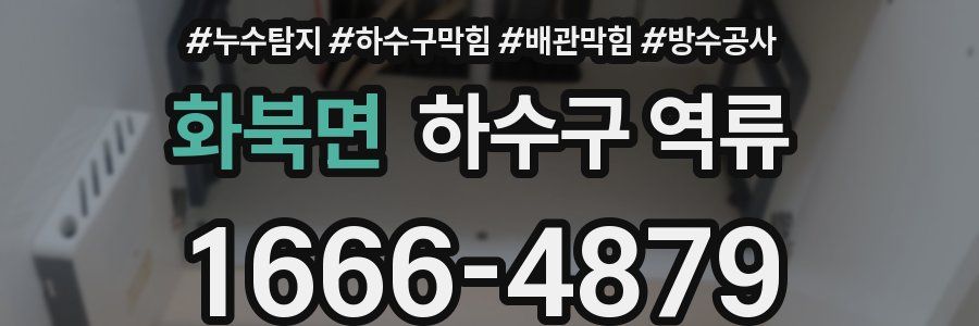 화북면 하수구 역류