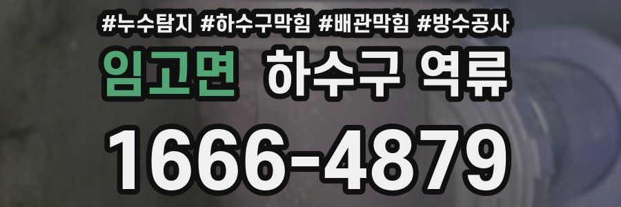 임고면 하수구 역류