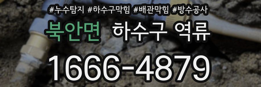 북안면 하수구 역류