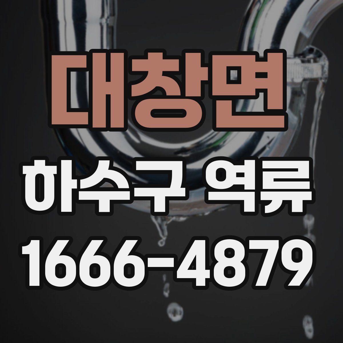 대창면 하수구 역류