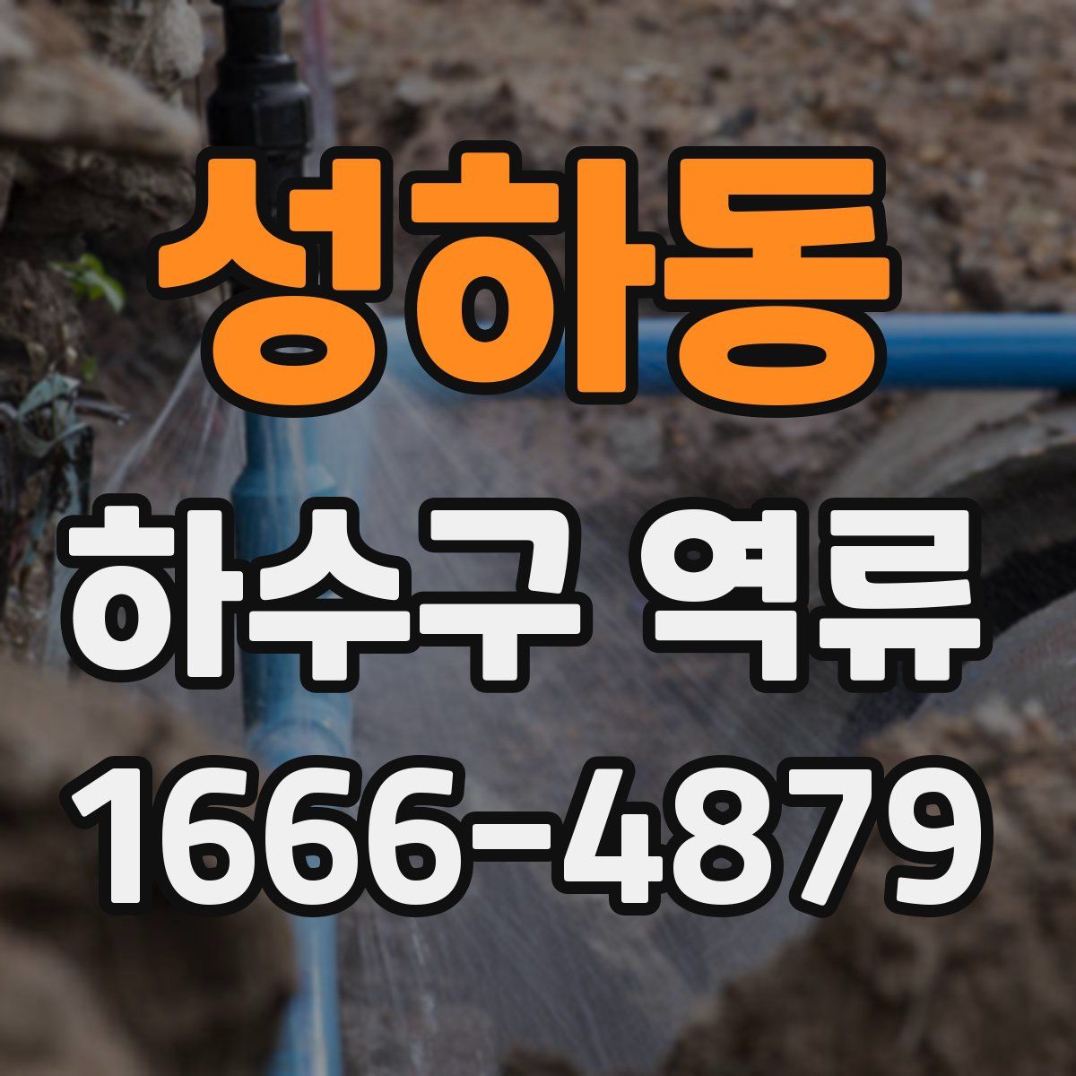 성하동 하수구 역류