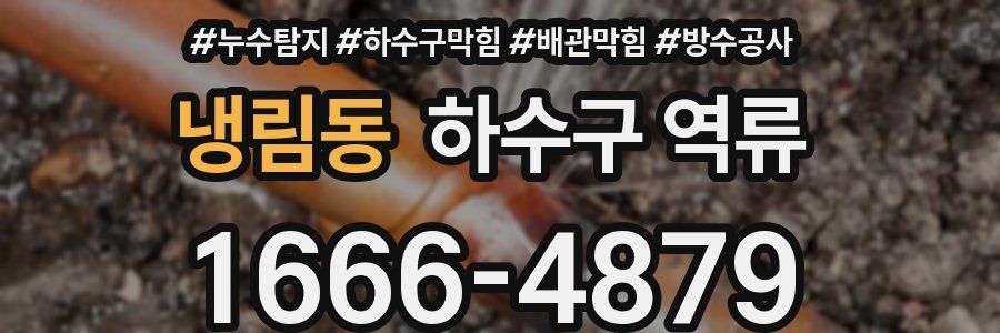 냉림동 하수구 역류
