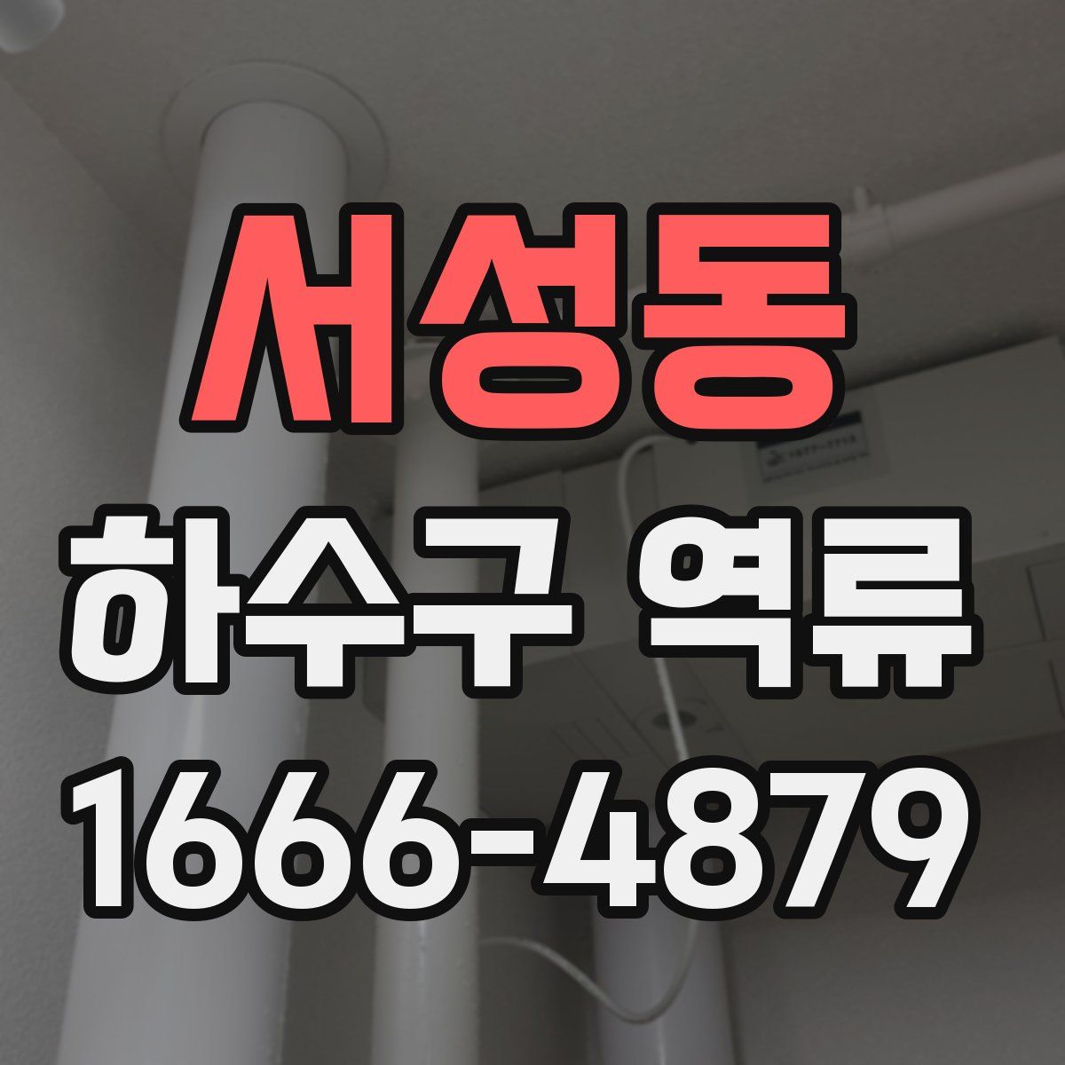 서성동 하수구 역류