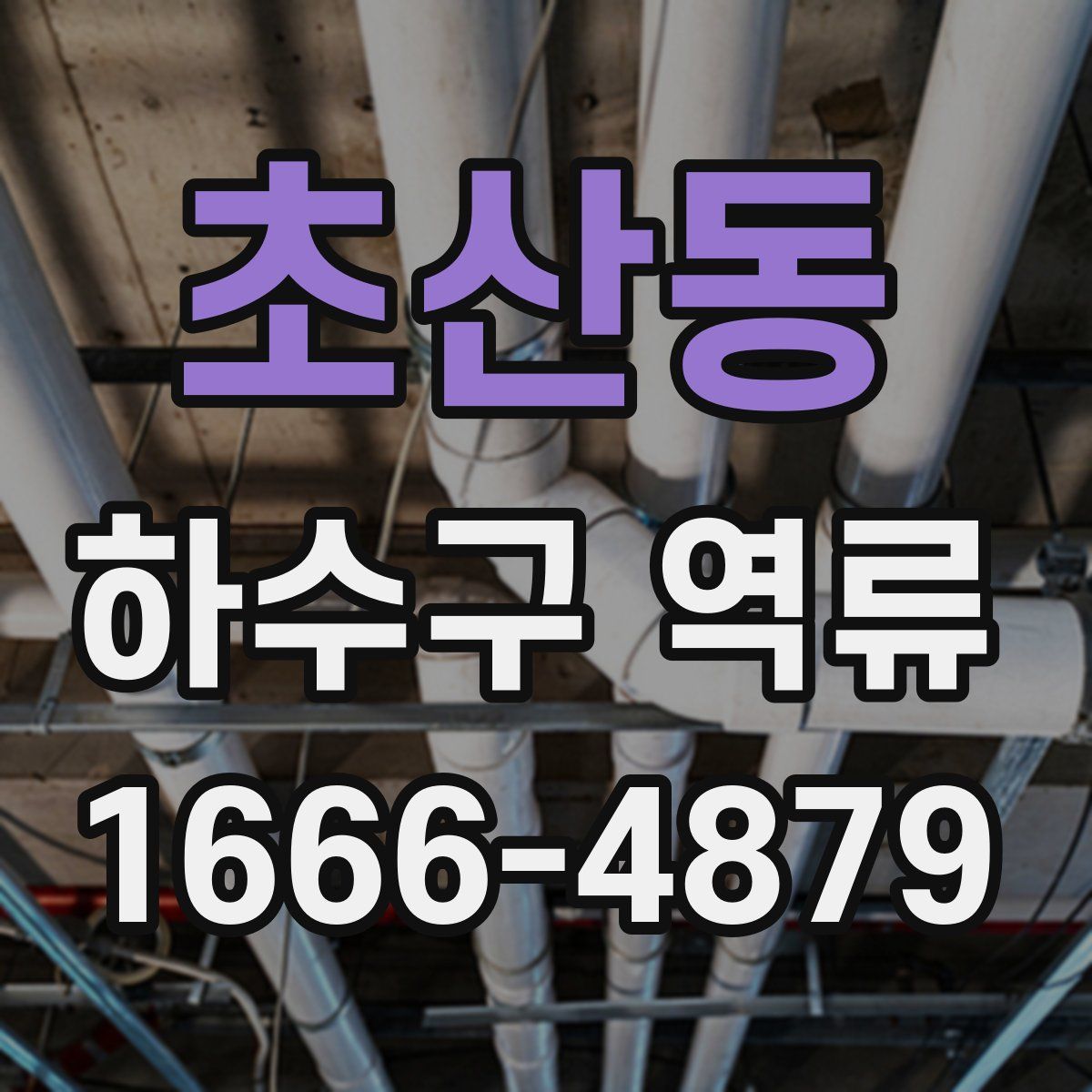 초산동 하수구 역류