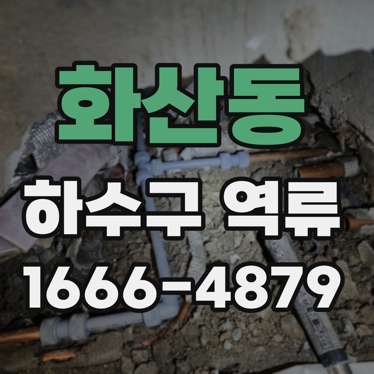 화산동 하수구 역류