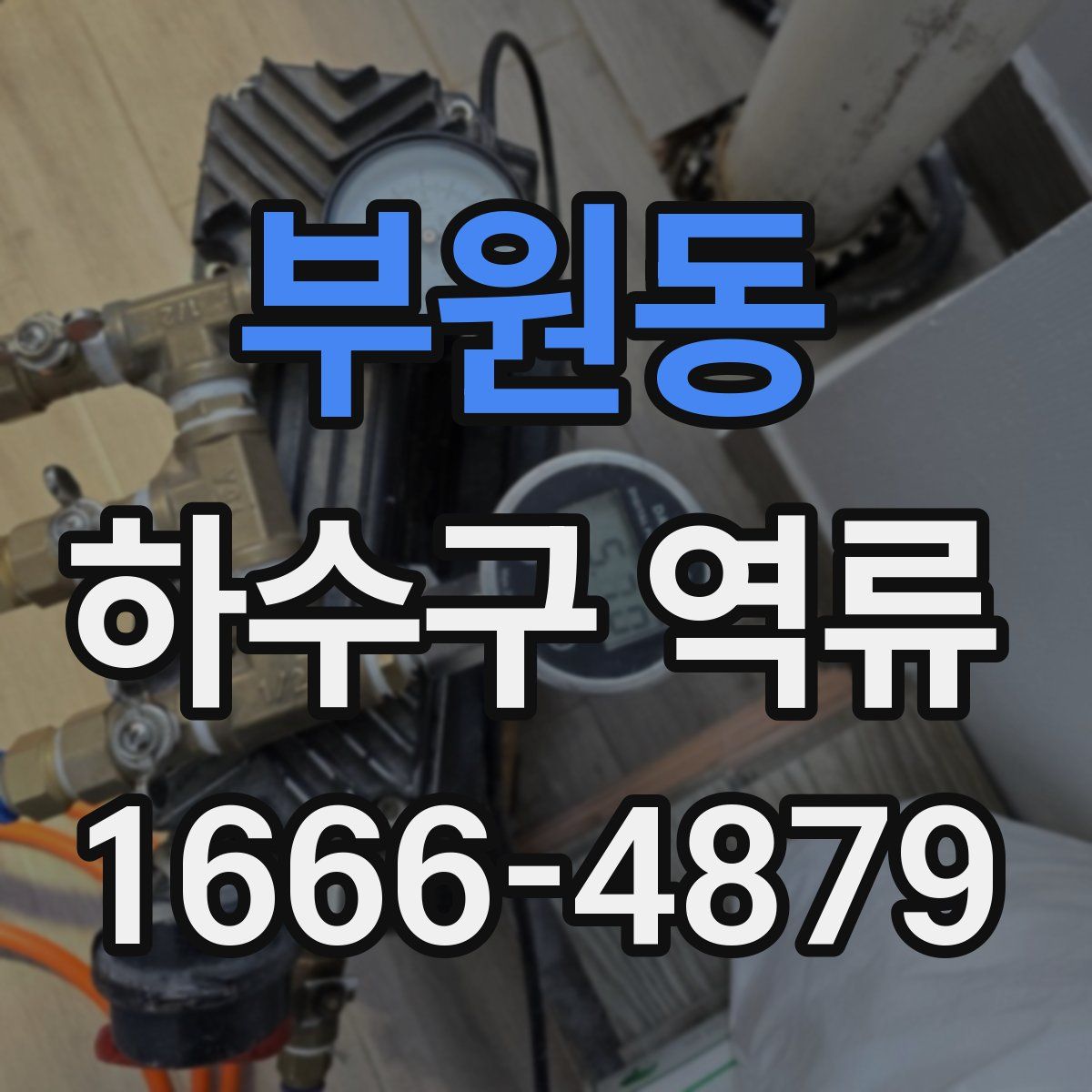 부원동 하수구 역류