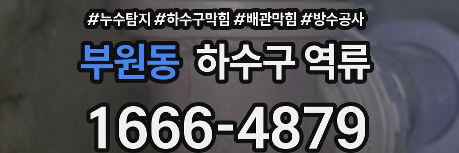 부원동 하수구 역류