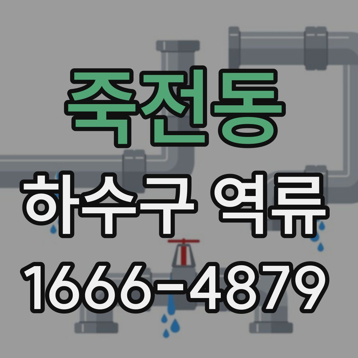 죽전동 하수구 역류