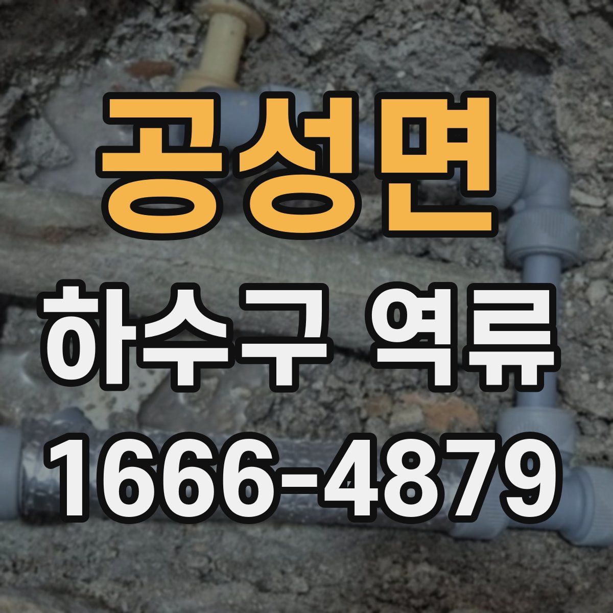 공성면 하수구 역류