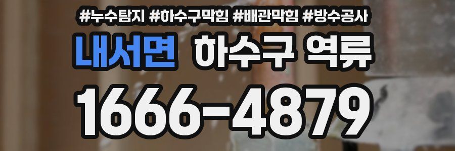 내서면 하수구 역류