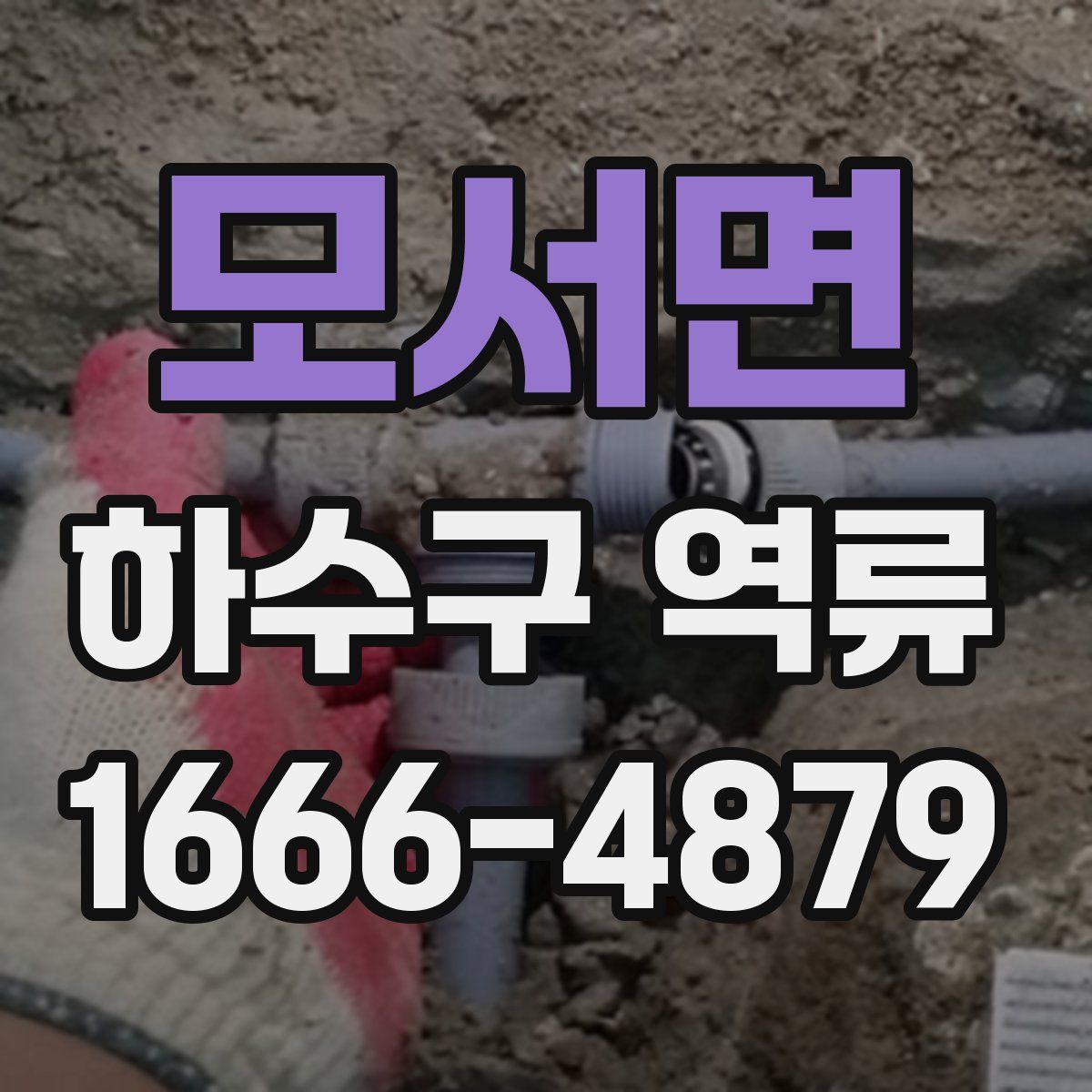 모서면 하수구 역류