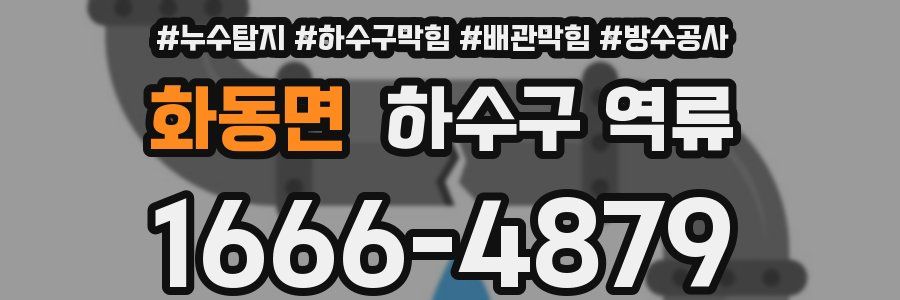 화동면 하수구 역류