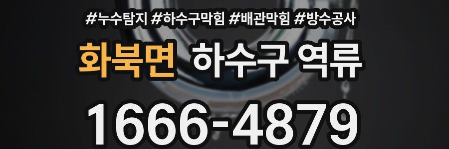 화북면 하수구 역류