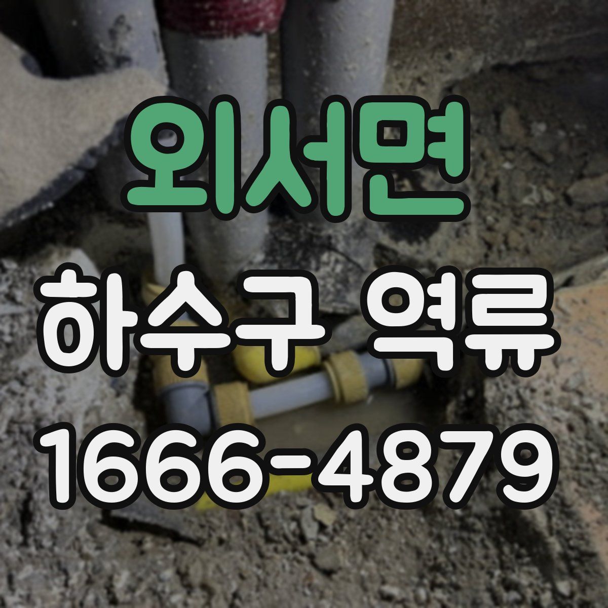 외서면 하수구 역류