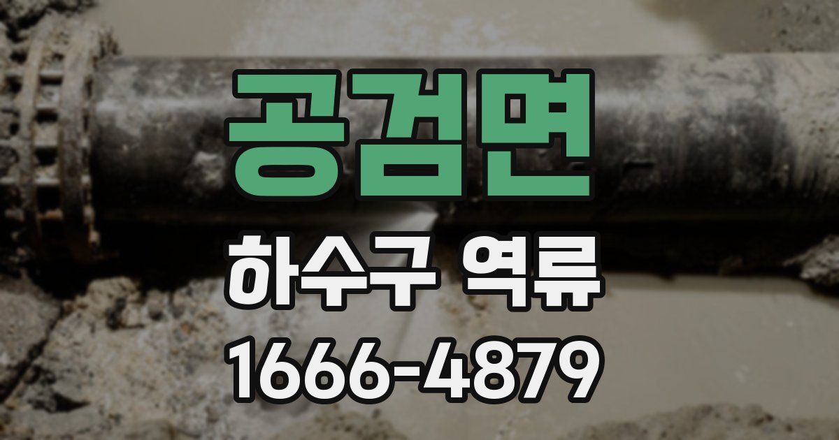 공검면 하수구 역류