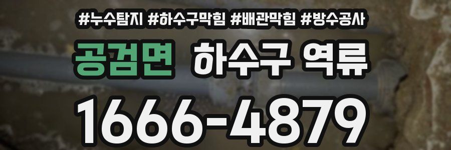 공검면 하수구 역류