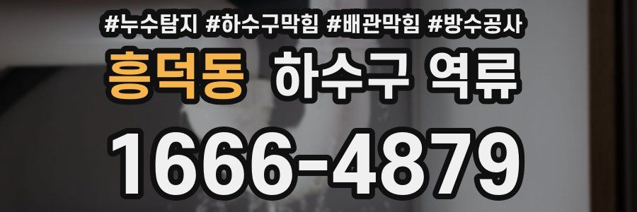 흥덕동 하수구 역류