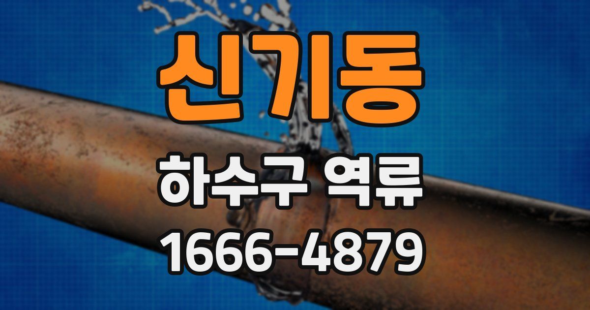 신기동 하수구 역류