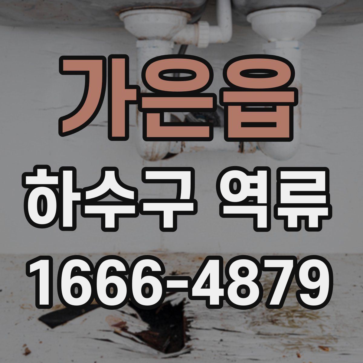 가은읍 하수구 역류