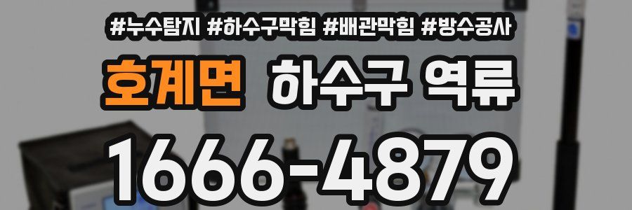 호계면 하수구 역류