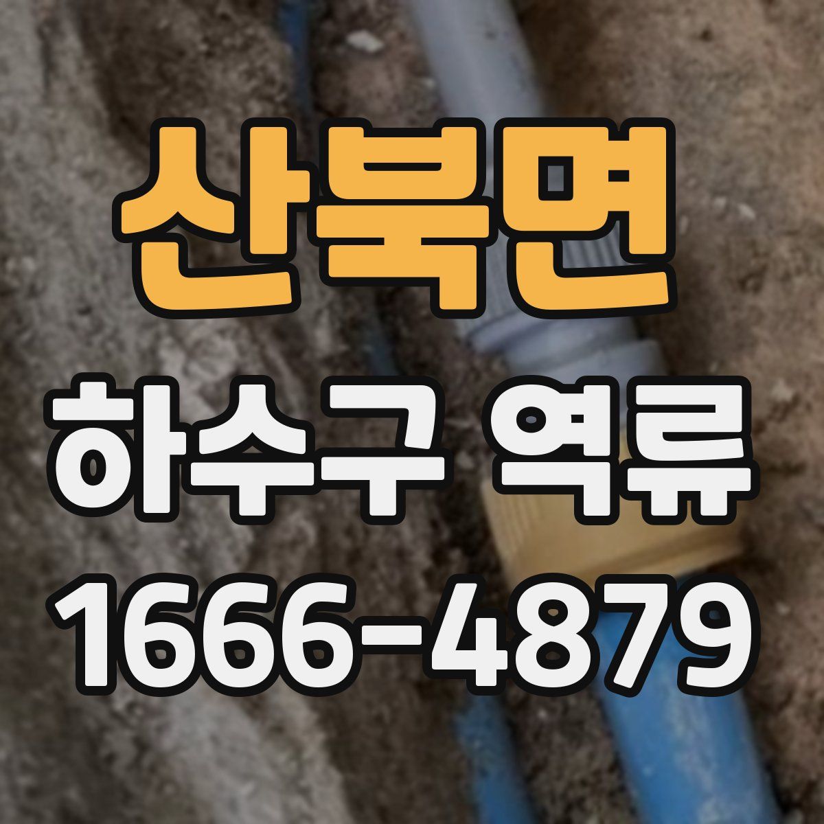 산북면 하수구 역류