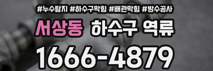 서상동 하수구 역류