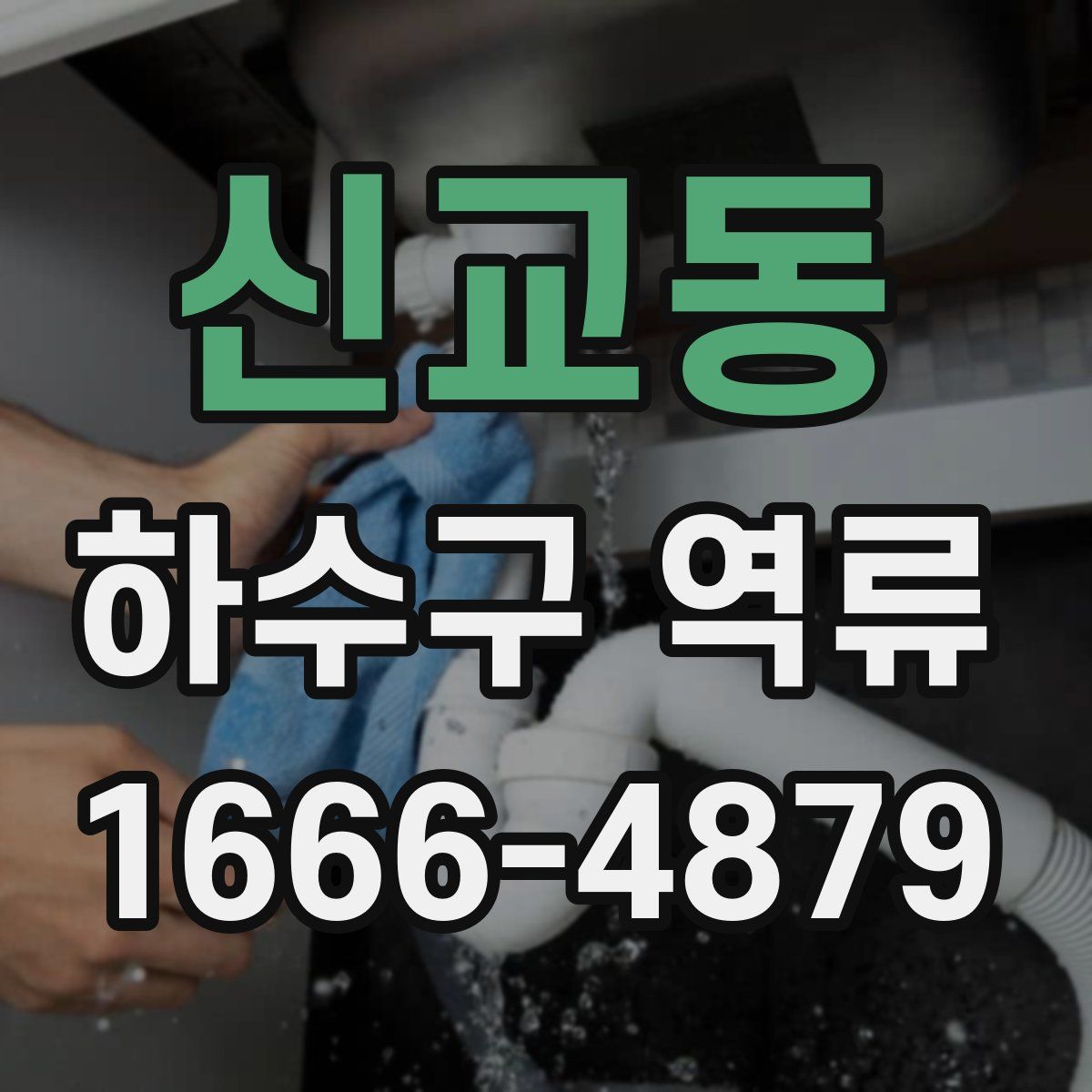 신교동 하수구 역류