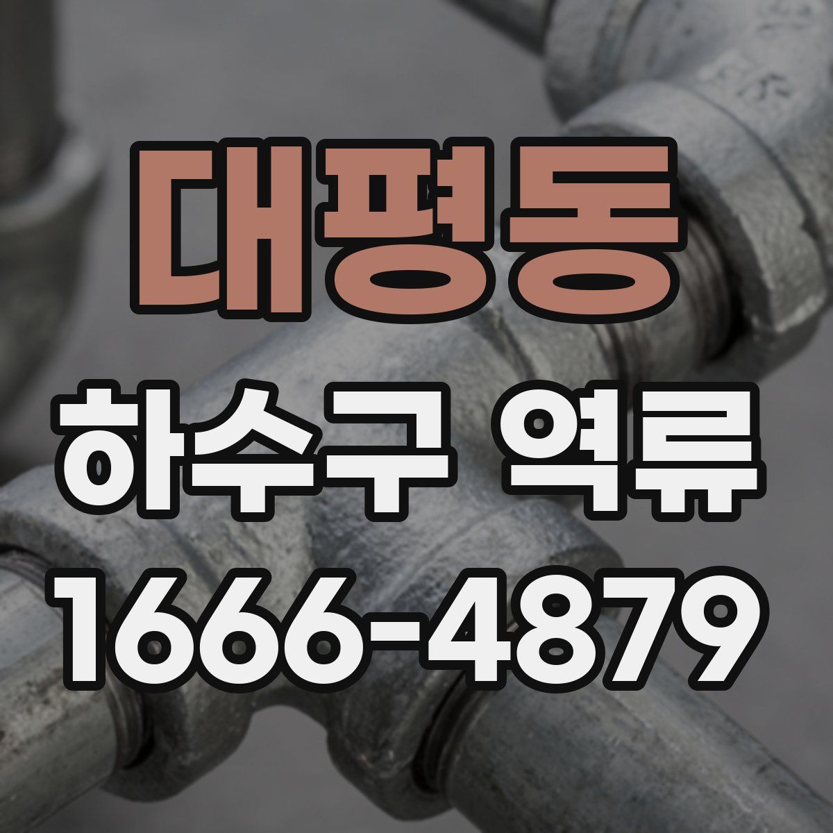 대평동 하수구 역류