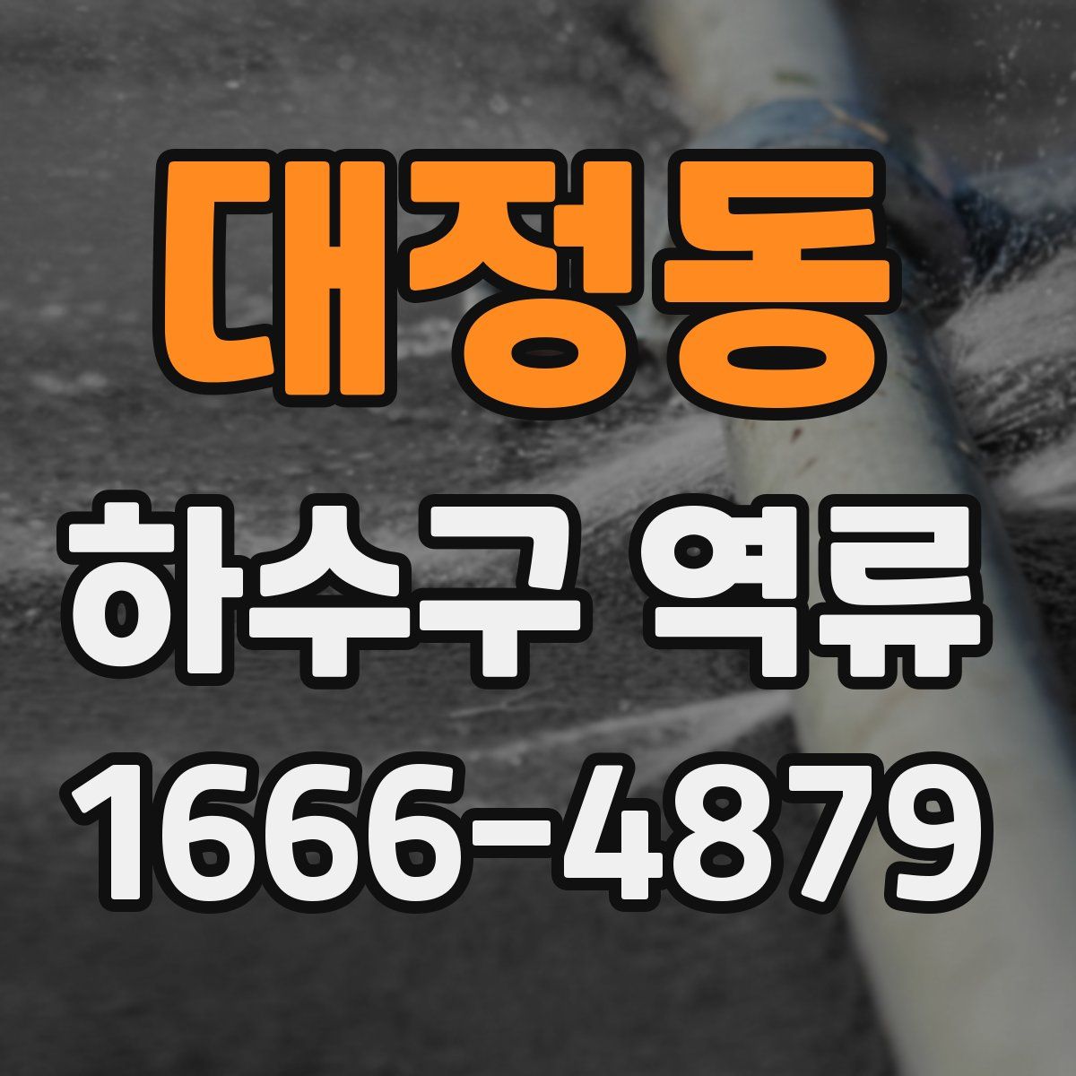 대정동 하수구 역류