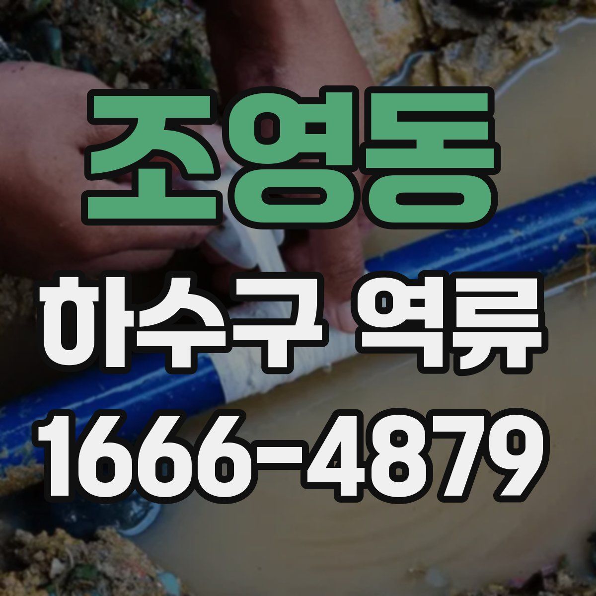 조영동 하수구 역류