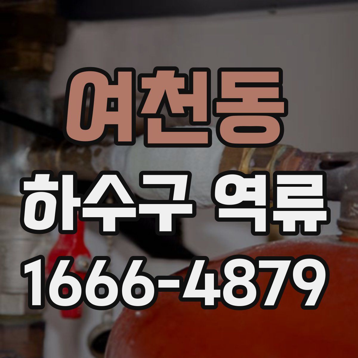 여천동 하수구 역류