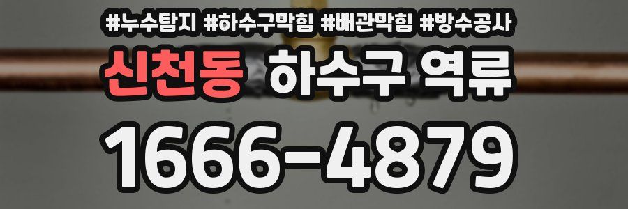신천동 하수구 역류