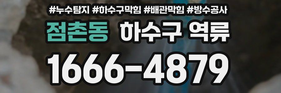 점촌동 하수구 역류