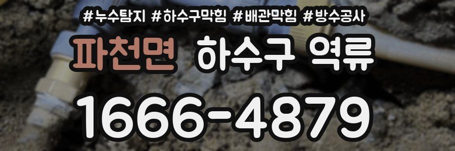 파천면 하수구 역류