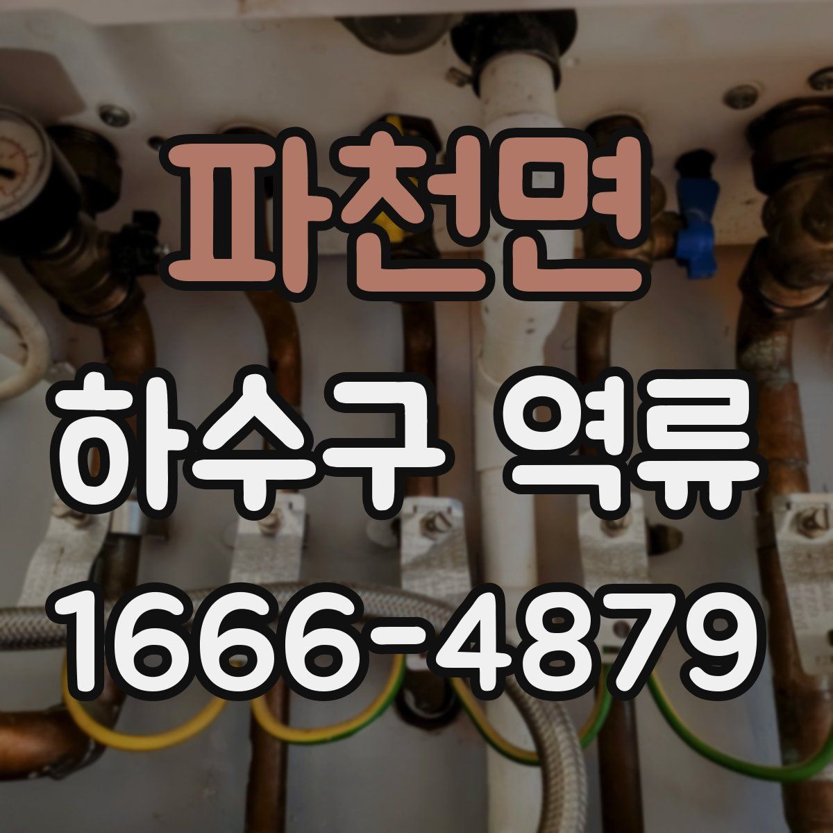 파천면 하수구 역류