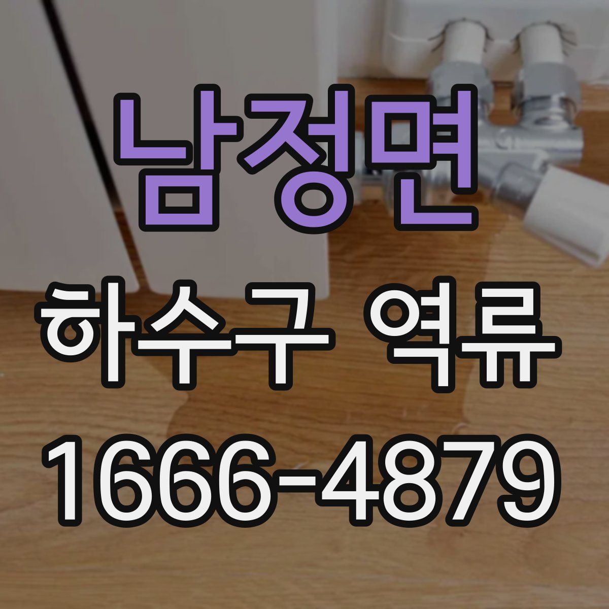 남정면 하수구 역류