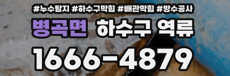 병곡면 하수구 역류