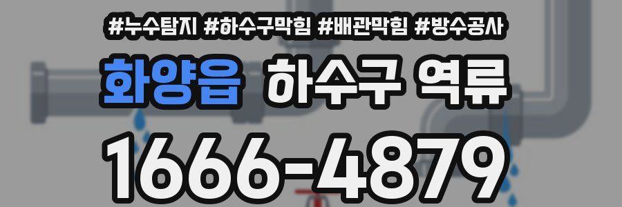 화양읍 하수구 역류