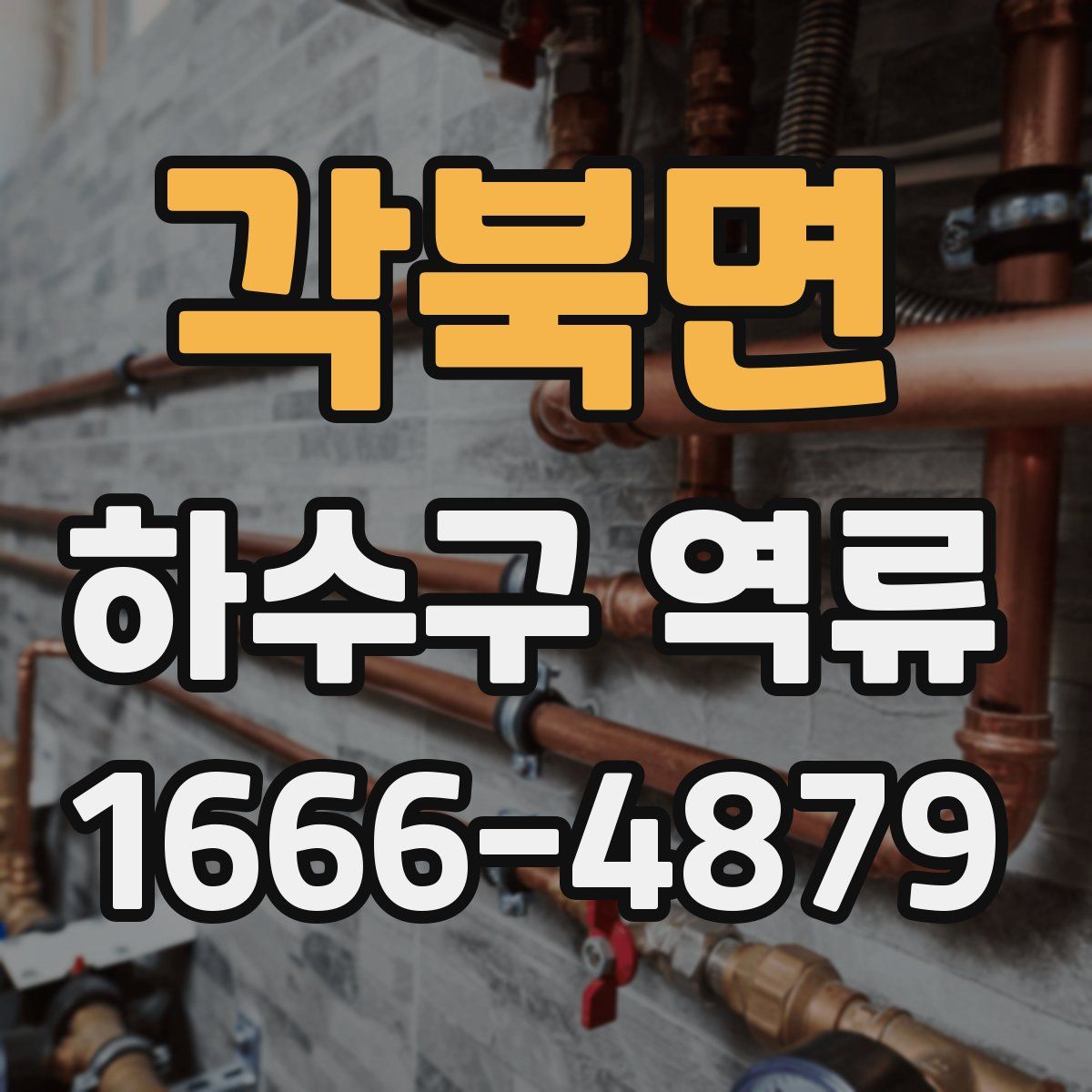각북면 하수구 역류