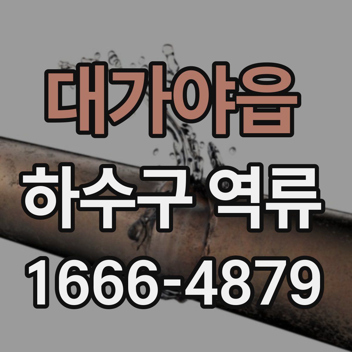대가야읍 하수구 역류