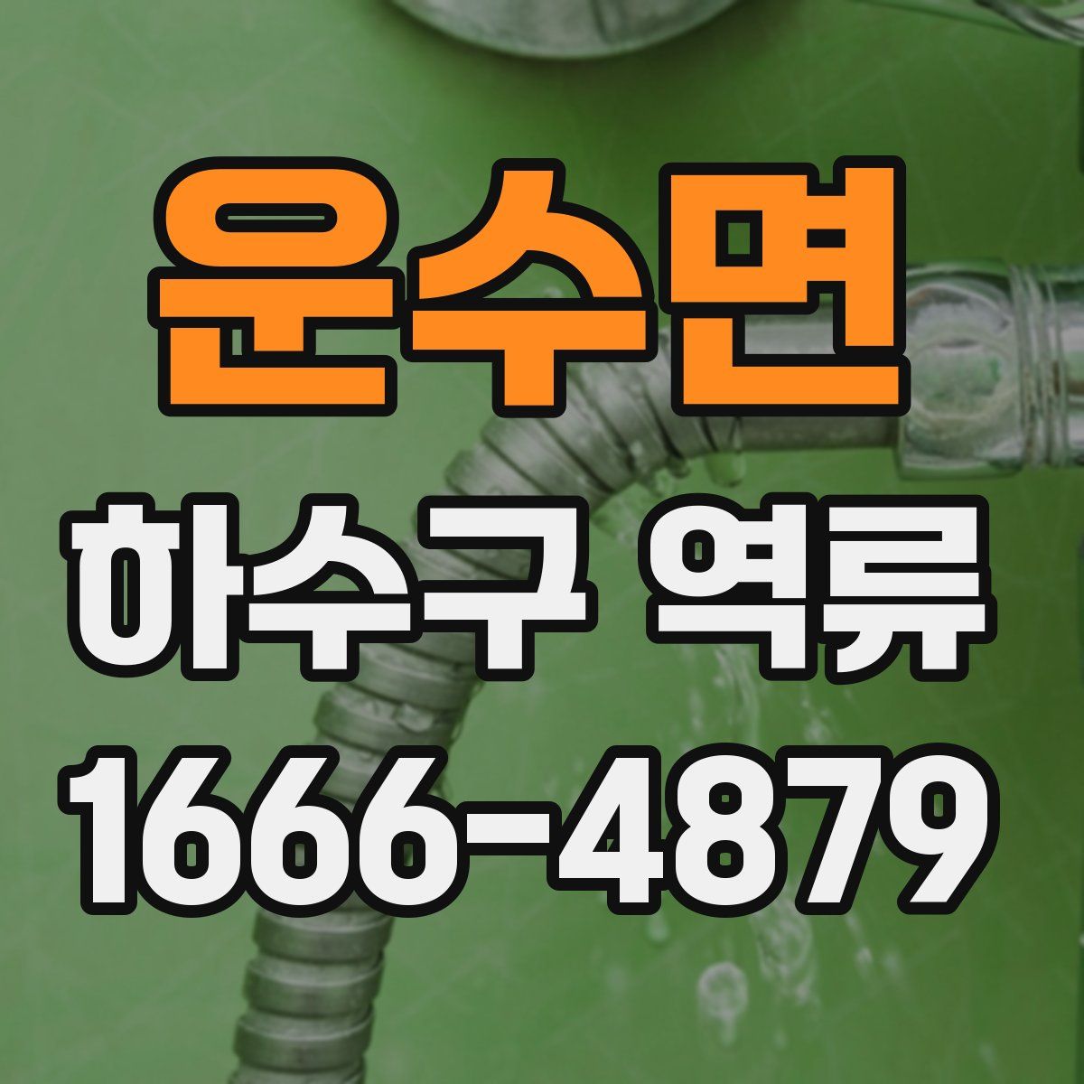 운수면 하수구 역류