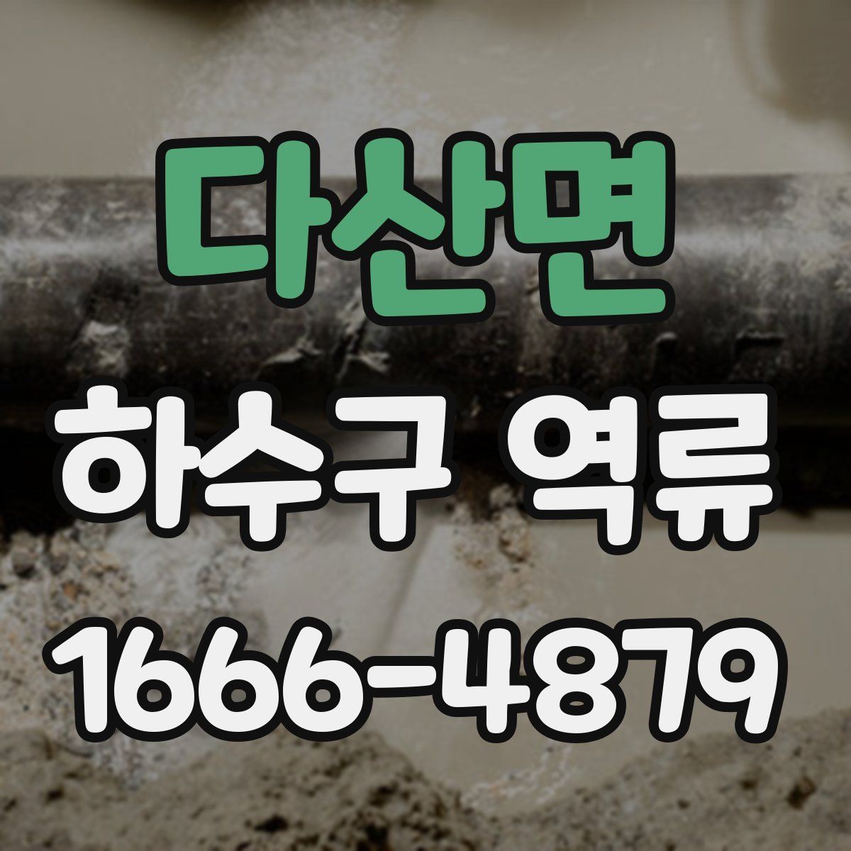 다산면 하수구 역류