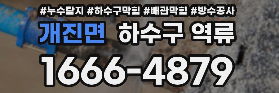 개진면 하수구 역류