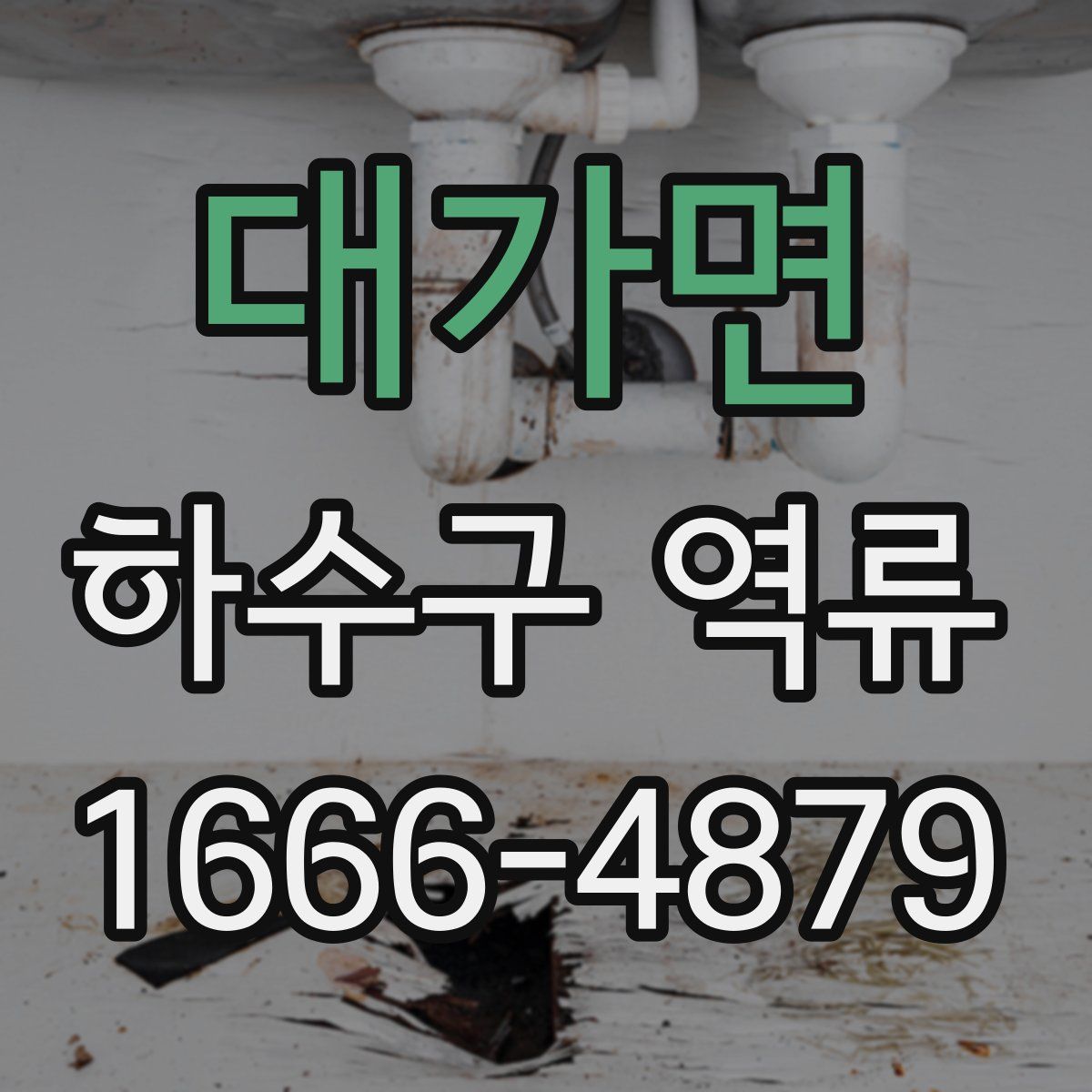 대가면 하수구 역류