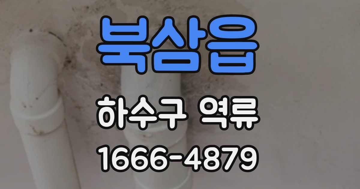 북삼읍 하수구 역류